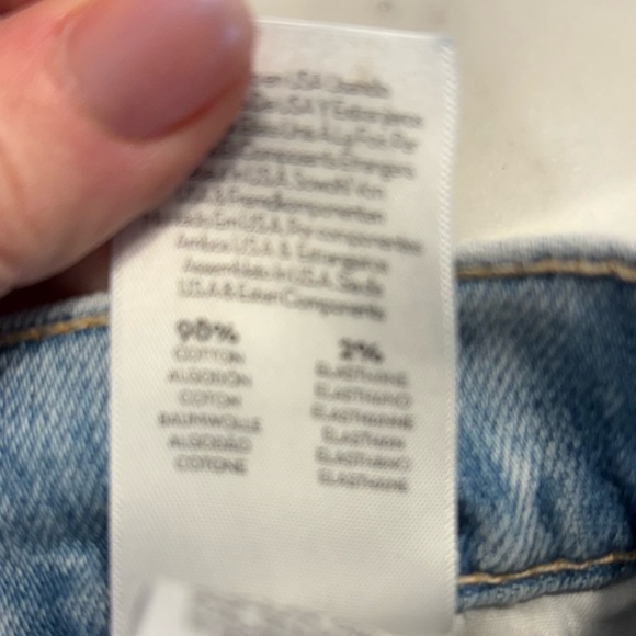 MOTHER High Waisted Tunnel Vision Sneak Undone Hem Straight Leg Jeans, Size 25 - Picture 9 of 10